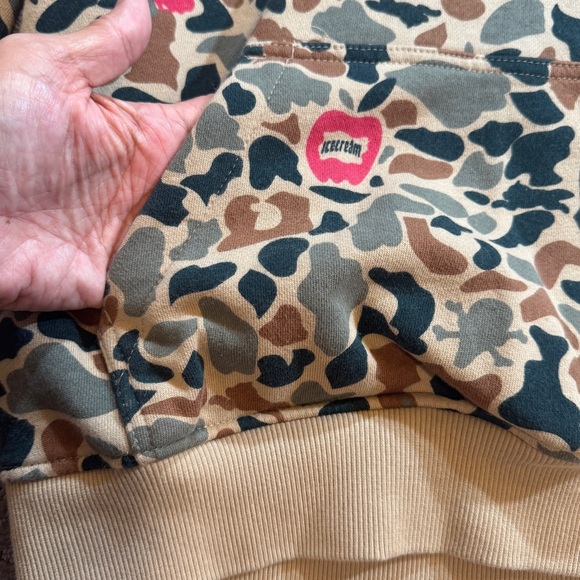 Mens ICE CREAM Camo Hidden Hoodie - Picture 3 of 13